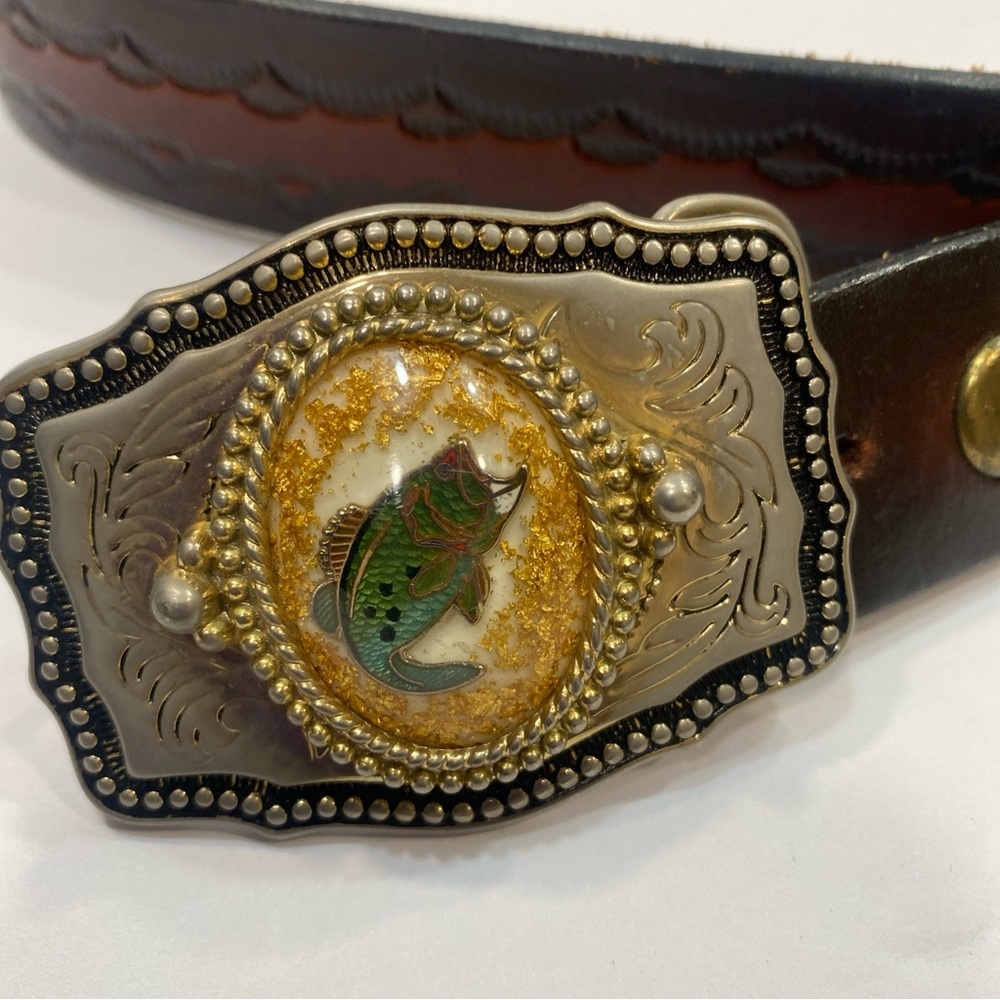 Frank Lee Crafted Leather Belt Made In USA 42”